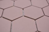 Muestra de mano cerámica mosaico hexágono clinker rojo R10B plato de ducha azulejo suelo mosaico azulejo cocina baño MOS11H-0099-R10_m