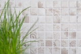 Azulejos de mosaico retro vintage cerámica mosaico gris caqui azulejo backsplash cocina backsplash MOS18D-1402_f | 10 esteras de mosaico