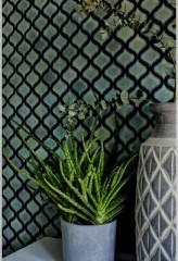 Retro vintage azulejos de mosaico de cerámica florentino azul moteado brillante pared MOS13-0408_f | 10 esteras de mosaico