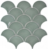 Mosaico de azulejos de cerámica ventilador de gasolina brillante azulejo WC azulejos de baño MOS13-FS18_f | 10 esteras de mosaico