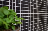 Mosaico de cerámica negro mate azulejo backsplash cocina splashback MOS18D-0311_f