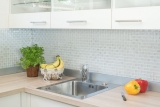 Mosaico mosaico de vidrio blanco translúcido Crystal lustre blanco MOS88-8LU90_f | 10 esteras de mosaico