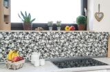 Mosaico de azulejos translúcido beige marrón guijarros mosaico de vidrio Crystal transparente beige marrón MOS94-PG66_f | 10 esteras de mosaico
