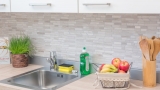 Mosaico de mármol de piedra natural de ladrillo de mármol gris rayas backsplash MOS40-MOSBrick2012_f