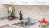 Mosaico de azulejos Travertino piedra natural beige Ladrillo Splitface Chiaro Travertino 3D MOS43-46248_f